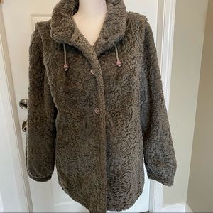 Vintage Sears textured teddy jacket